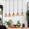 Koyoto hanging light, globe light, pendant light Ecru, black, 5-light sources