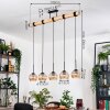Koyoto hanging light, globe light, pendant light Ecru, black, 5-light sources