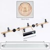 Koyoto ceiling light, globe light gold, black, 10-light sources