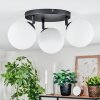 Chehalis ceiling light, globe light 25 cm white, 3-light sources