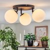 Chehalis ceiling light, globe light 25 cm white, 3-light sources
