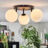 Chehalis ceiling light, globe light 25 cm white, 3-light sources