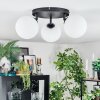 Chehalis ceiling light, globe light 25 cm white, 3-light sources