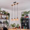 Granja hanging light, pendant light Ecru, black, 3-light sources