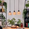 Granja hanging light, pendant light Ecru, black, 3-light sources
