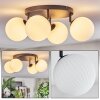 Chehalis ceiling light, globe light 30 cm white, 4-light sources