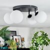 Chehalis ceiling light, globe light 30 cm white, 4-light sources