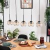Koyoto hanging light, globe light, pendant light Ecru, black, 5-light sources