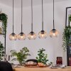Koyoto hanging light, globe light, pendant light Ecru, black, 5-light sources