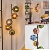 Koyoto globe light, floor lamp 32 cm blue, gold, green, coppery, 5-light sources