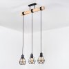 Yaak hanging light, pendant light Ecru, black, 3-light sources