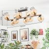 Koyoto ceiling light, globe light gold, black, 10-light sources