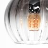 Koyoto ceiling light, globe light gold, black, 10-light sources