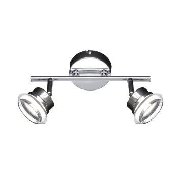 Wofi MORGAN ceiling spotlight LED chrome, 2-light sources
