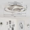 MOHLIN Ceiling Light LED matt nickel, 1-light source