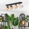 Bongal ceiling light, ceiling spotlight black, 4-light sources