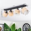 Bongal ceiling light, ceiling spotlight black, 4-light sources
