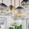 Ripoll ceiling light, globe light brass, black, 5-light sources