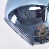 Koyoto ceiling light, globe light blue, green, coppery, 3-light sources