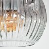 Ripoll ceiling light, globe light gold, black, 5-light sources