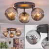 Ripoll ceiling light, globe light Smoke-coloured, 3-light sources