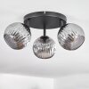 Ripoll ceiling light, globe light Smoke-coloured, 3-light sources