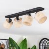 Sabadim ceiling light, ceiling spotlight black, 4-light sources