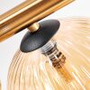 Chehalis ceiling light, globe light gold, black, 8-light sources