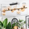 Chehalis ceiling light, globe light gold, black, 8-light sources