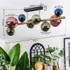 Chehalis ceiling light, globe light gold, black, 8-light sources