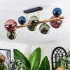 Chehalis ceiling light, globe light gold, black, 8-light sources