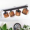 Cando ceiling light, ceiling spotlight black, 4-light sources