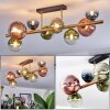 Chehalis ceiling light, globe light gold, black, 8-light sources