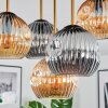 Ripoll ceiling light, globe light brass, black, 5-light sources