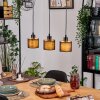 Bassagoda hanging light, pendant light Ecru, black, 3-light sources