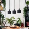 Bassagoda hanging light, pendant light Ecru, black, 3-light sources