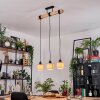 Bongal hanging light, pendant light Ecru, black, 3-light sources