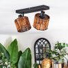 Cando ceiling light, ceiling spotlight black, 2-light sources