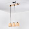 Lindberg hanging light, pendant light Ecru, black, 3-light sources