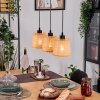 Lindberg hanging light, pendant light Ecru, black, 3-light sources