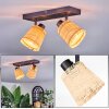 Lindberg ceiling light, ceiling spotlight black, 2-light sources