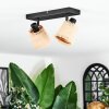 Lindberg ceiling light, ceiling spotlight black, 2-light sources
