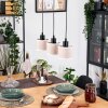 Bassagoda hanging light, pendant light Ecru, black, 3-light sources