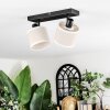 Bassagoda ceiling light, ceiling spotlight black, 2-light sources