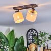 Bassagoda ceiling light, ceiling spotlight black, 2-light sources