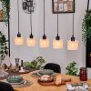 Bassagoda hanging light, pendant light Ecru, black, 5-light sources