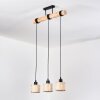 Sabadim hanging light, pendant light Ecru, black, 3-light sources