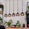 Koyoto hanging light, globe light, pendant light Ecru, black, 5-light sources