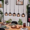 Koyoto hanging light, globe light, pendant light Ecru, black, 5-light sources