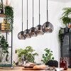 Koyoto hanging light, globe light, pendant light Ecru, black, 5-light sources